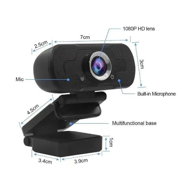 Webcam , 1080 p, caméra USB, pour appels vidéo, diffusion en direct, Webcam numérique